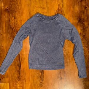Women's Blue Long Sleeve Top